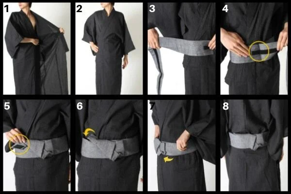 Bruksanvisning for kimono