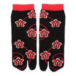 5 par tabi sokker med sakura blomster 3
