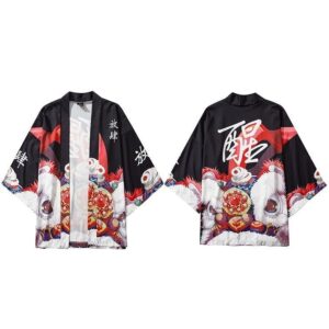Folkloristisk Kort Kimono 2