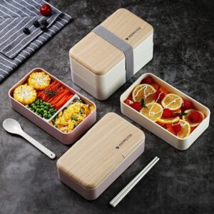 Japansk Bentoboks I Trestil