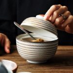 Japansk Bolle I Fukagawa stil