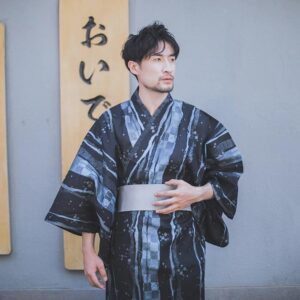 Japansk Bomullskimono for Menn