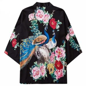 Japansk Haori med Pafuglmonster