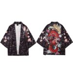 Japansk Haori med Rod Drage 4