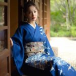 Japansk Kimono Bla 2
