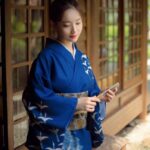 Japansk Kimono Bla 4
