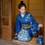 Japansk Kimono Bla 5