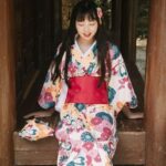 Japansk Kimono Bomull Kvinner 1