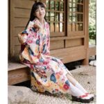 Japansk Kimono Bomull Kvinner