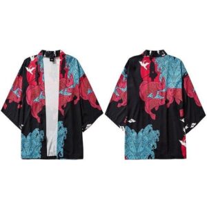 Japansk Kimono Genser 4