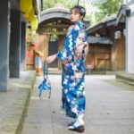 Japansk Kimono Kjole Kiku 5