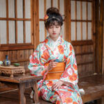Japansk Kimono Kjole Kvinner 2