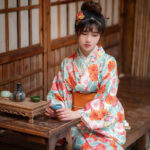 Japansk Kimono Kjole Kvinner 3
