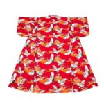 Japansk Kimono Kvinne Rod Trane 5