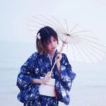Japansk Kimono Kvinne Strand 2