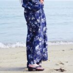 Japansk Kimono Kvinne Strand 3