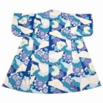 Japansk Kimono Kvinner Monster Bla Blomster 6