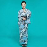 Japansk Kimono Lang Dame 2
