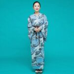 Japansk Kimono Lang Dame 3