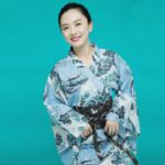 Japansk Kimono Lang Dame 4