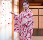 Japansk Kimono Rod Kvinner 1