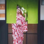Japansk Kimono Rod Kvinner 2