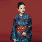 Japansk Kimono for Kvinner Pafugl 2