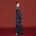 Japansk Kimono for Kvinner Pafugl 5