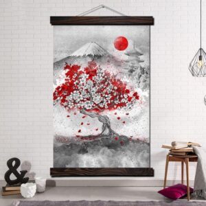 Japansk Kirsebaertre maleri