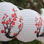 Japansk Lampe Sakura Blomster