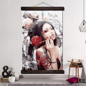 Japansk Maleri Geisha stil