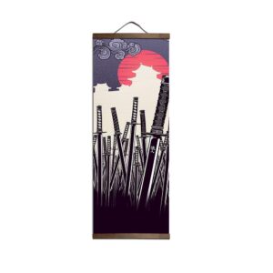 Japansk Maleri Katana Felt