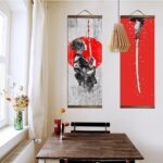 Japansk Maleri Krigerkvinne 1