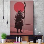 Japansk Maleri Lanse Kriger 1