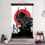 Japansk Maleri Mork Samurai 1