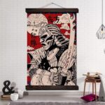 Japansk Maleri Samurai Manga
