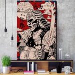 Japansk Maleri Samurai Manga 2