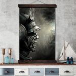 Japansk Maleri Samurai Yasuke