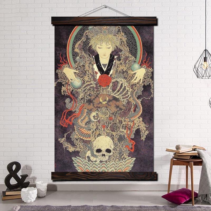 Japansk Maleri Shinigami Japansk Maleri Shinigami