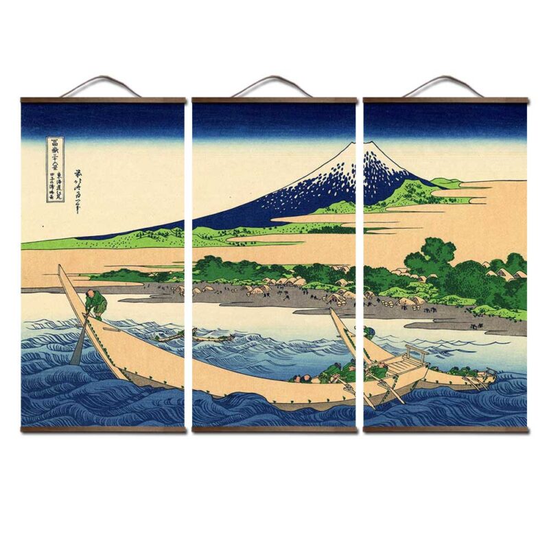 Japansk Maleri Tokaido Ejiri Japansk Maleri Tokaido Ejiri