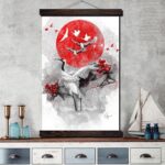Japansk Maleri Tsuru 1
