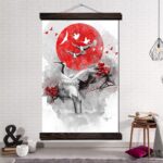Japansk Maleri Tsuru 3