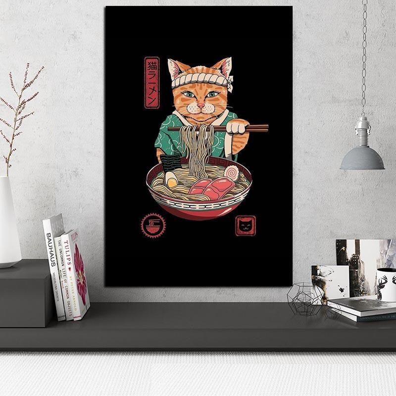 Japansk Maleri Vinduer Katt Japansk Maleri Vinduer Katt