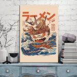 Japansk Maleri av Demoniske Vinduer 1