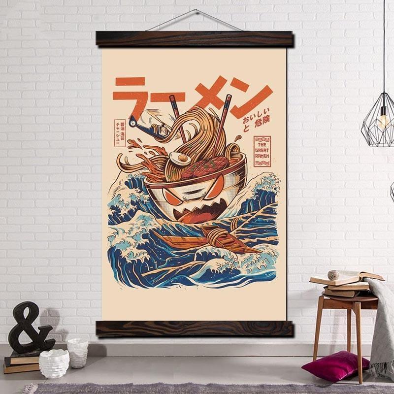 Japansk Maleri av Demoniske Vinduer Japansk Maleri av Demoniske Vinduer