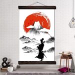 Japansk Maleri av Fjellet Fuji