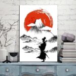 Japansk Maleri av Fjellet Fuji 2