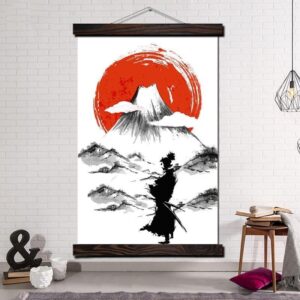 Japansk Maleri av Fjellet Fuji