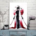 Japansk Maleri av Geishakunst 2