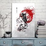 Japansk Maleri av Geishasommerfugler